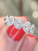 Elegant Rhinestone Decorated Ring,  Fashion Accessories for Women for Party, Daily Clothing Decor, Wedding Engagement Anniver...