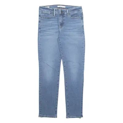 LEVI'S Big E 712 Womens Jeans Blue Slim Tapered Stone Wash W28 L30