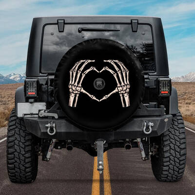 Skeleton Hands Spare Tire Cover