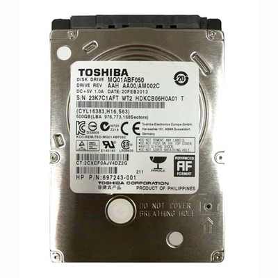 697243-001 HP 500GB 5400RPM SATA 6Gb/s 8MB Cache 2.5-inch Hard Drive