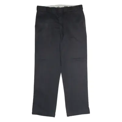 DICKIES 874 Workwear Mens Twill Trousers Black Classic Straight W36 L32