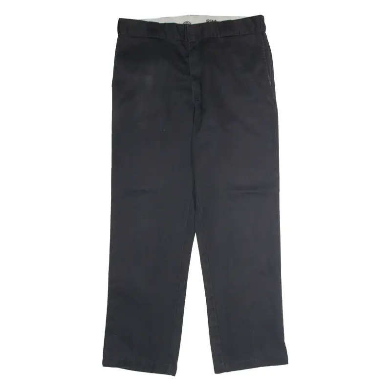 DICKIES 874 Workwear Mens Twill Trousers Black Classic Straight W36 L32