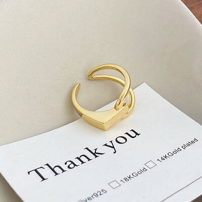 925 Sterling Silver Adjustable Cuff Rings for Women