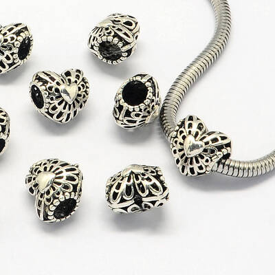 Alloy European Beads