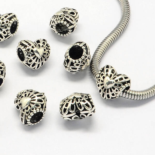 Alloy European Beads