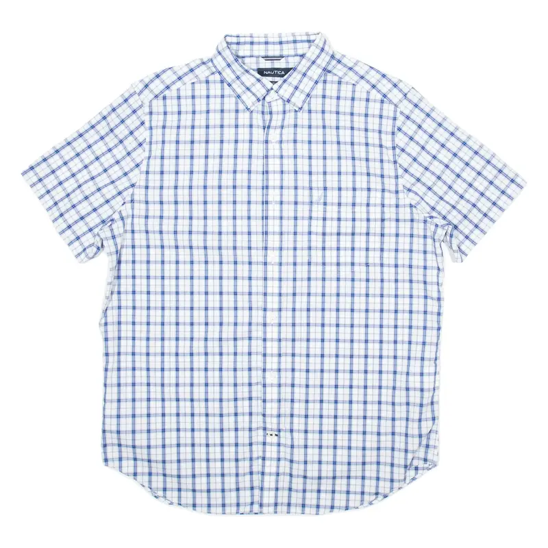 NAUTICA Mens Shirt Blue Check M