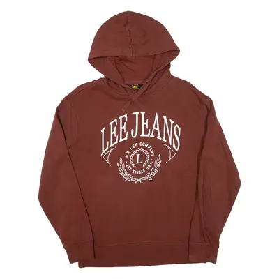 LEE Mens Brown Hoodie S