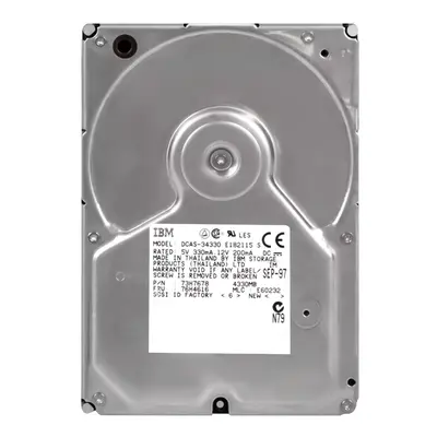 76H4616 IBM 4.3GB Ultra SCSI 5400 3.5-inch 448KB Hard Drive