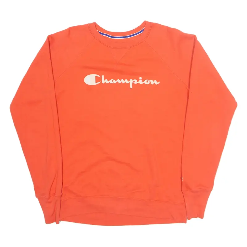 CHAMPION Womens Sweatshirt Orange M