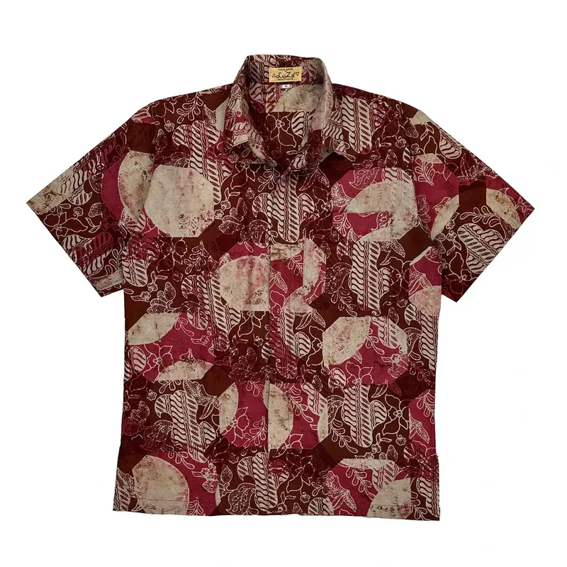 Luza Boutique Hawaiian Shirt - Medium Multicoloured Cotton