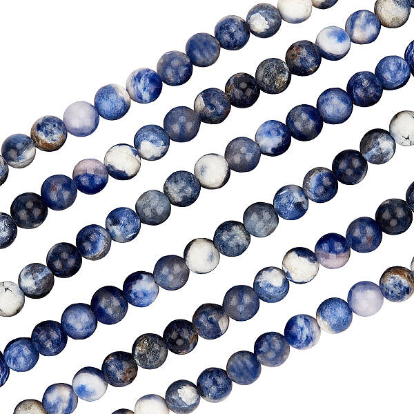 4 Strands Natural Sodalite Beads Strands