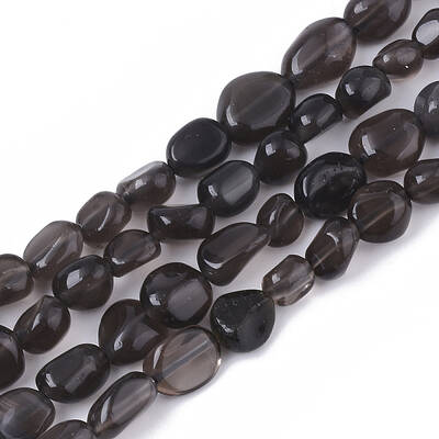 Natural Obsidian Beads Strands