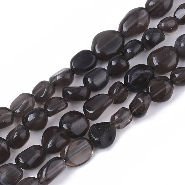 Natural Obsidian Beads Strands