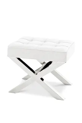 Off White X-Legged Stool | Eichholtz Beekman