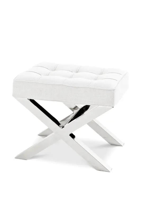 Off White X-Legged Stool | Eichholtz Beekman