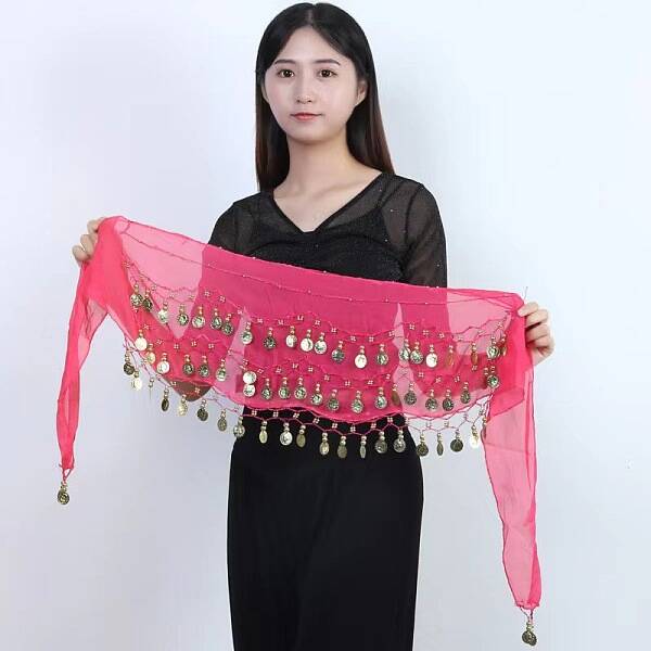 72 Coin Sequins Gauze Belly Dance Waist Belt