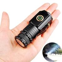 Type-c Rechargeable Outdoor Light, Portable Mini 3 Led Flashlight, Adjustable Modes Clip-on Design Flashlight, Outdoor Equipm...