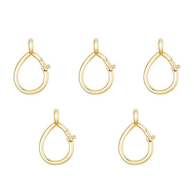 5Pcs Brass Keychain Clasp Findings