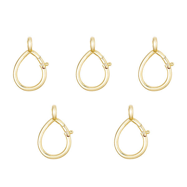 5Pcs Brass Keychain Clasp Findings