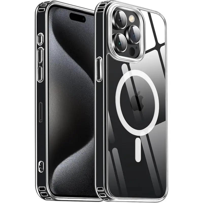 Entronix Case for Apple iPhone 16E/16/15/14/13/12/11/XR, Plus, Pro Max - Crystal Clear Cover Magnetic Smartphone Accessories ...