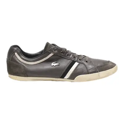 LACOSTE Sneaker Trainers Black Leather Mens UK 9.5