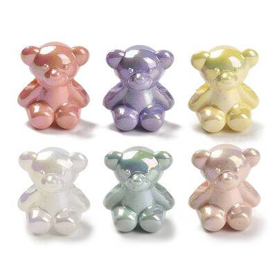 UV Plating Iridescent Acrylic Beads