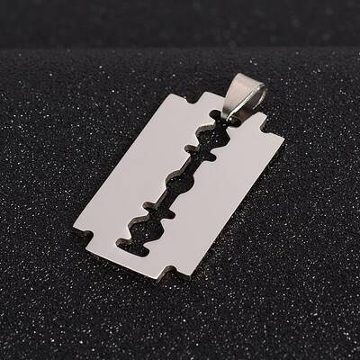 Tarnish Resistant 201 Stainless Steel Blade Pendants