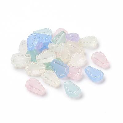Transparent Frosted Acrylic Beads