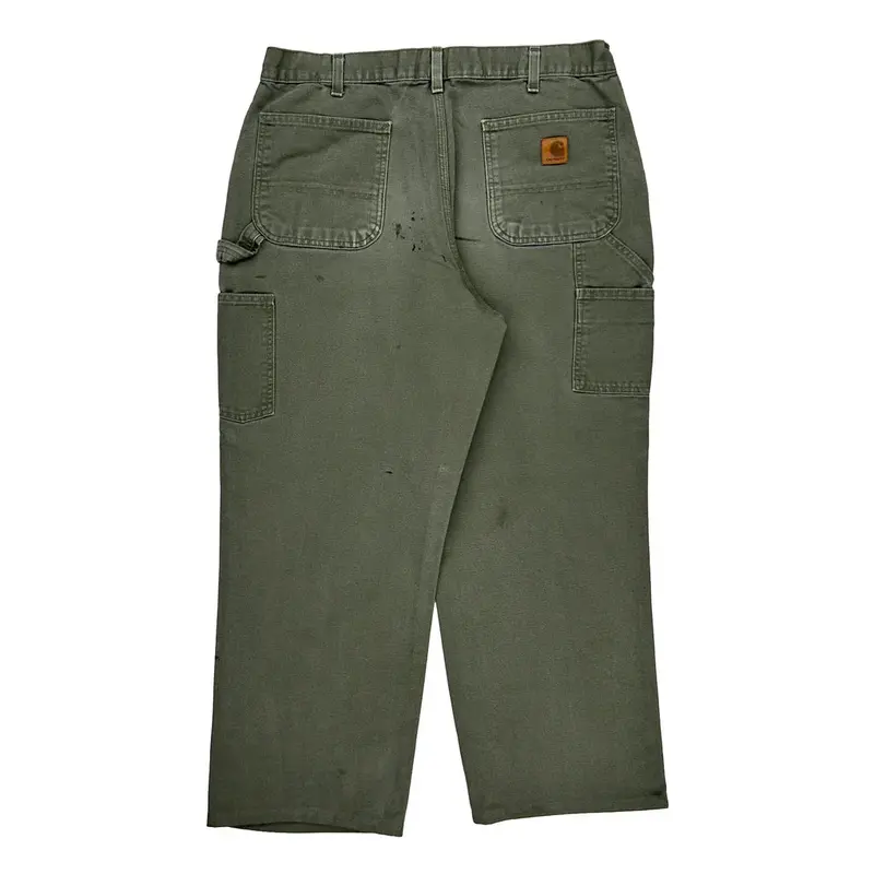 Carhartt Cargo Carpenter Trousers - 34? Waist Grey Cotton