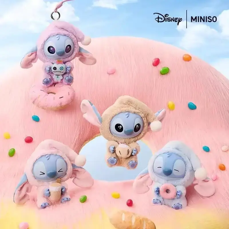 【Halloween gift】Disney Stitch - Themed Plush and Vinyl Must - Eat - Even - When - Tired Keychain: Ideal for Bag Decor...