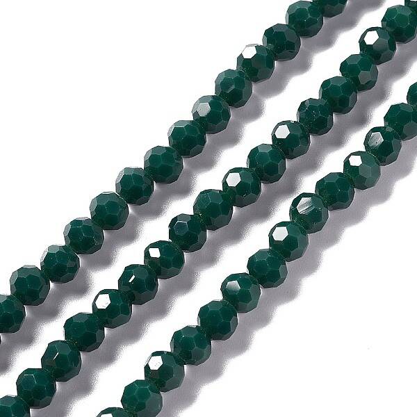 Faceted Glass Beads Strands