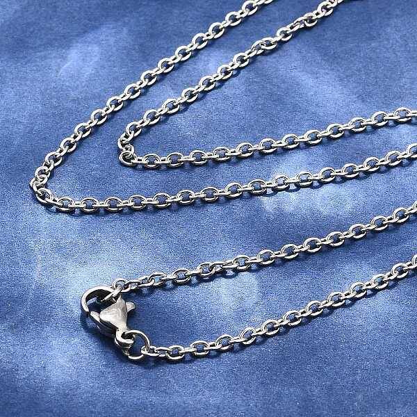 Tarnish Resistant 304 Stainless Steel Cable Chains Necklace Making