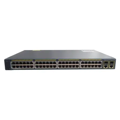 Cisco WS-C2960-48PST-S-RF | Catalyst 2960 Series 2960-48PST 48 x RJ-45 Ports PoE+ 10/100Base-TX + 2 x RJ-45 GBE Ports + 2 x S...