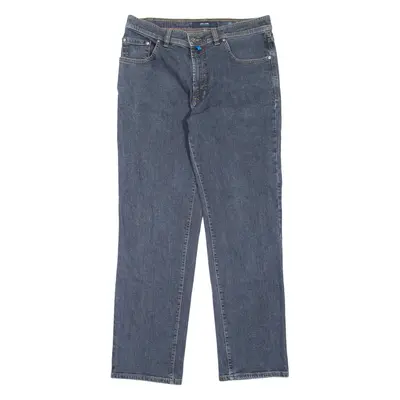 PIERRE CARDIN Dijon Mens Jeans Blue Regular Straight W34 L32