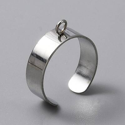 Stainless Steel Open Cuff Finger Ring Components