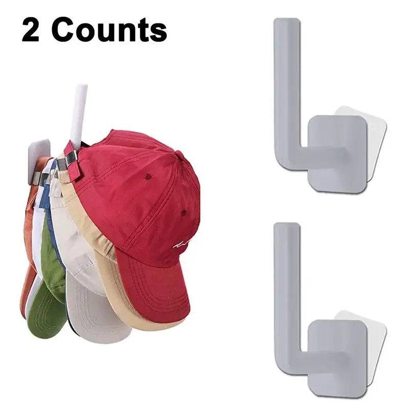 Wall Mounted Tissue Holder, 2 Counts/set Punch Free Hats Storage Rack, Kitchen Hanging Organizer for Home