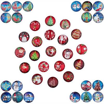 2 Sets 2 Styles Glass Cabochons