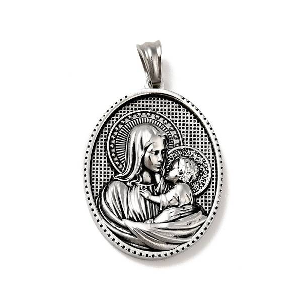 Tibetan Style 304 Stainless Steel Pendants