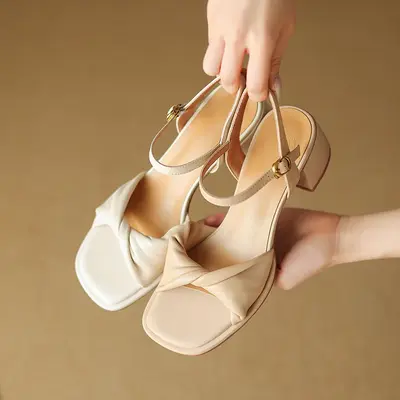 CHIKO Leisha Open Toe Block Heels Heeled Sandals