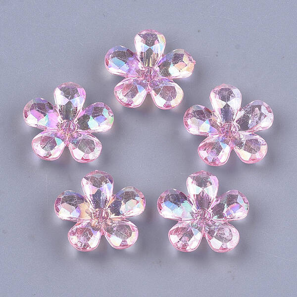 Transparent Acrylic Bead Caps