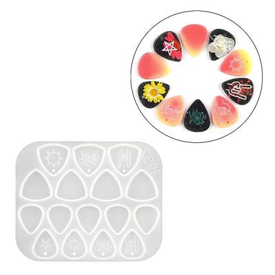 Guitar Pick Shape Silicone Molds