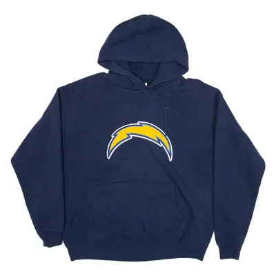 NFL Las Vegas Chargers Mens Blue Hoodie USA M