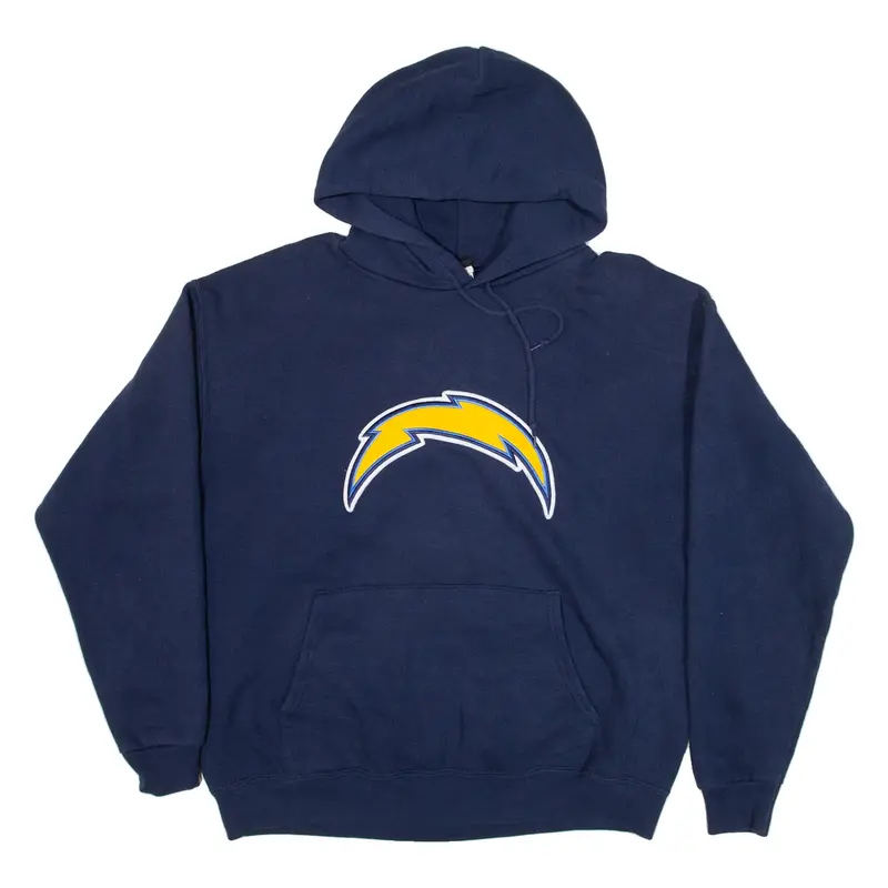 NFL Las Vegas Chargers Mens Blue Hoodie USA M