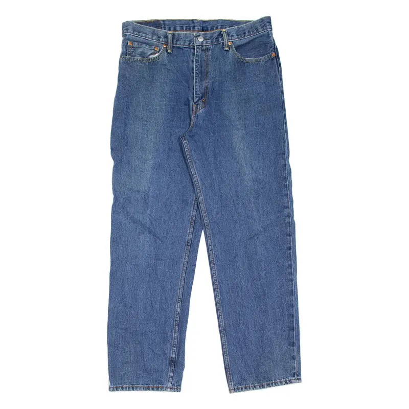 LEVI'S 550 Jeans Mens Blue Relaxed Straight Stone Wash W36 L32