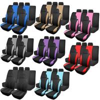 Car Seat Cover Set, Universal Car Seat Protector, Polyester Fabric Car Interior Accessories for Women, Car Accessories for ...