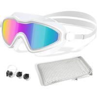 Swim Goggles Wide View Anti Fog UV Protection No Leak Fashion Swimming Goggles for Men Women Youth Adults