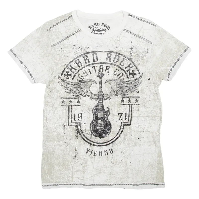 HARD ROCK GUITAR COMPANY Vienna Mens T-Shirt Grey S