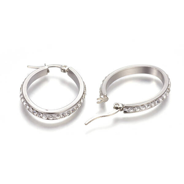 201 Stainless Steel Hoop Earrings