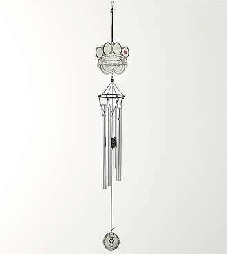 Pawprints Left by You Pet Memorial Windchime - FedEx