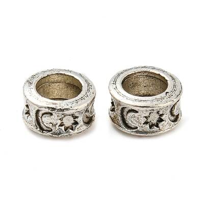 Rack Plating Tibetan Style Alloy Spacer Beads